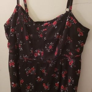 Torrid plus size rose chiffon tank top